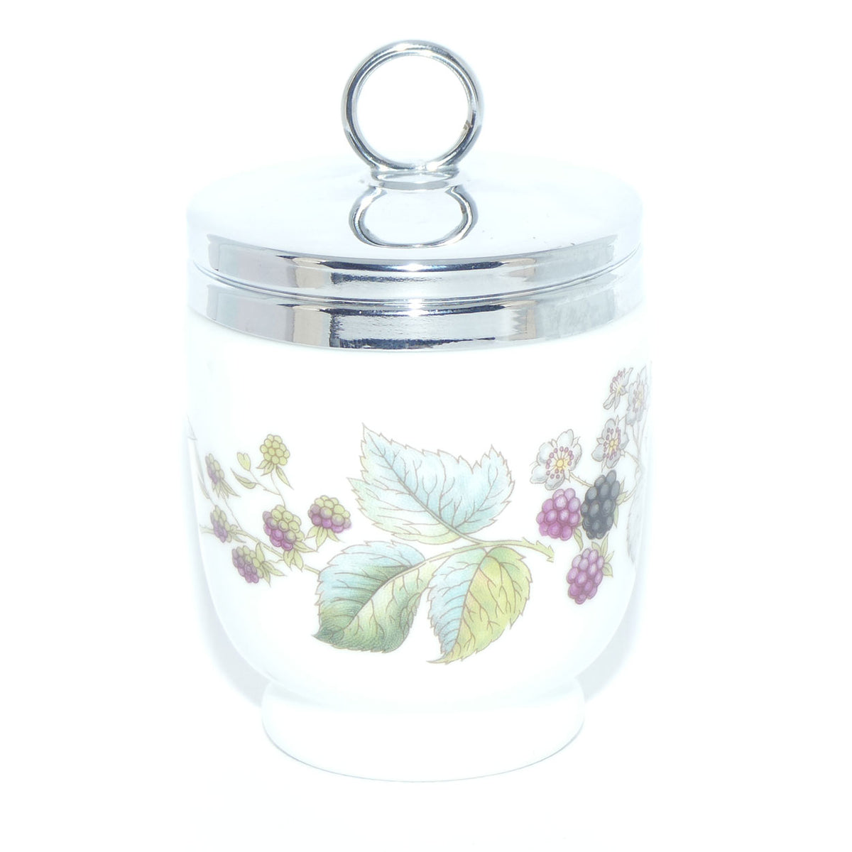 Royal Worcester Grape and Vine decorated egg coddler | Large | #5 | Boxed