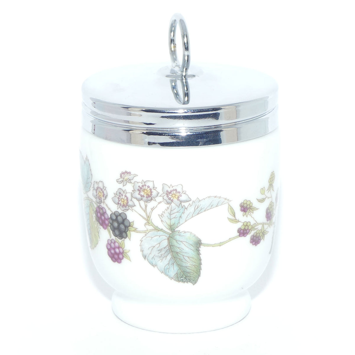 Royal Worcester Grape and Vine decorated egg coddler | Large | #5 | Boxed