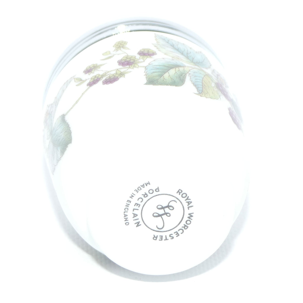Royal Worcester Grape and Vine decorated egg coddler | Large | #5 | Boxed