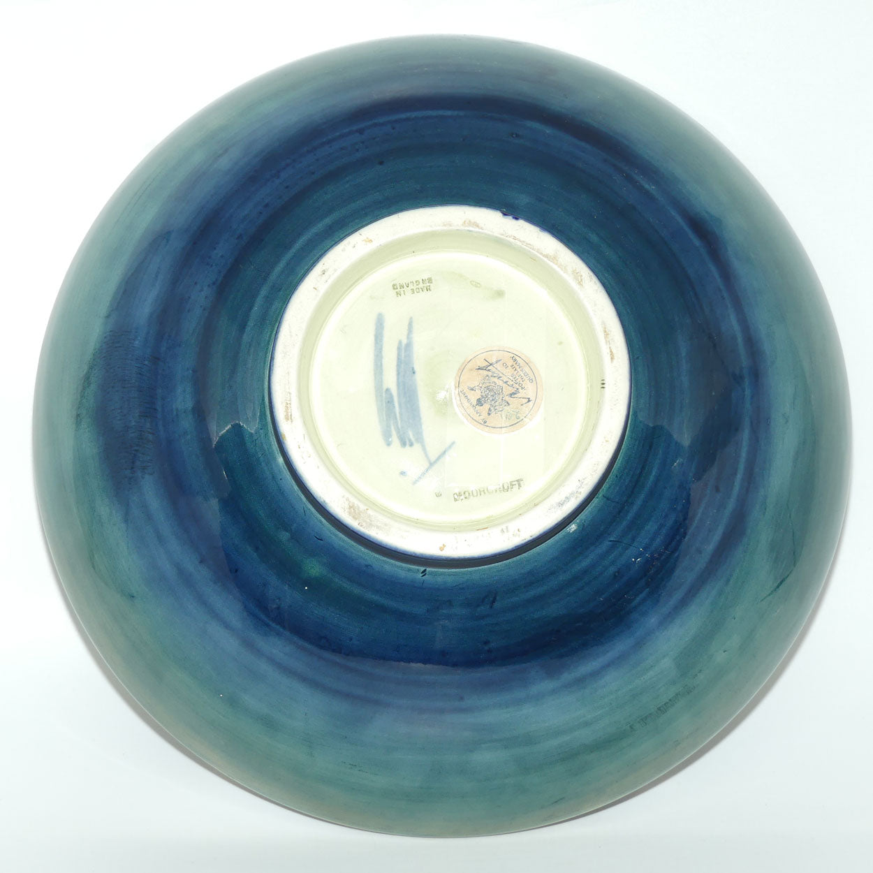 Walter Moorcroft Orchid on Green Ground | large deep bowl