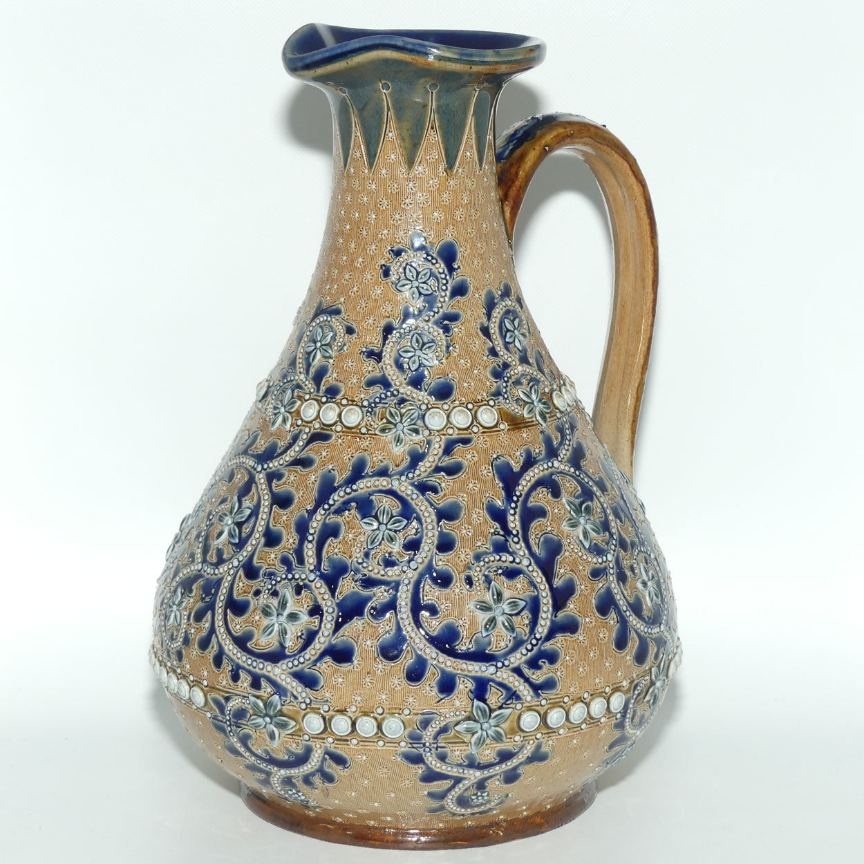Doulton Lambeth George Tinworth bulbous jug