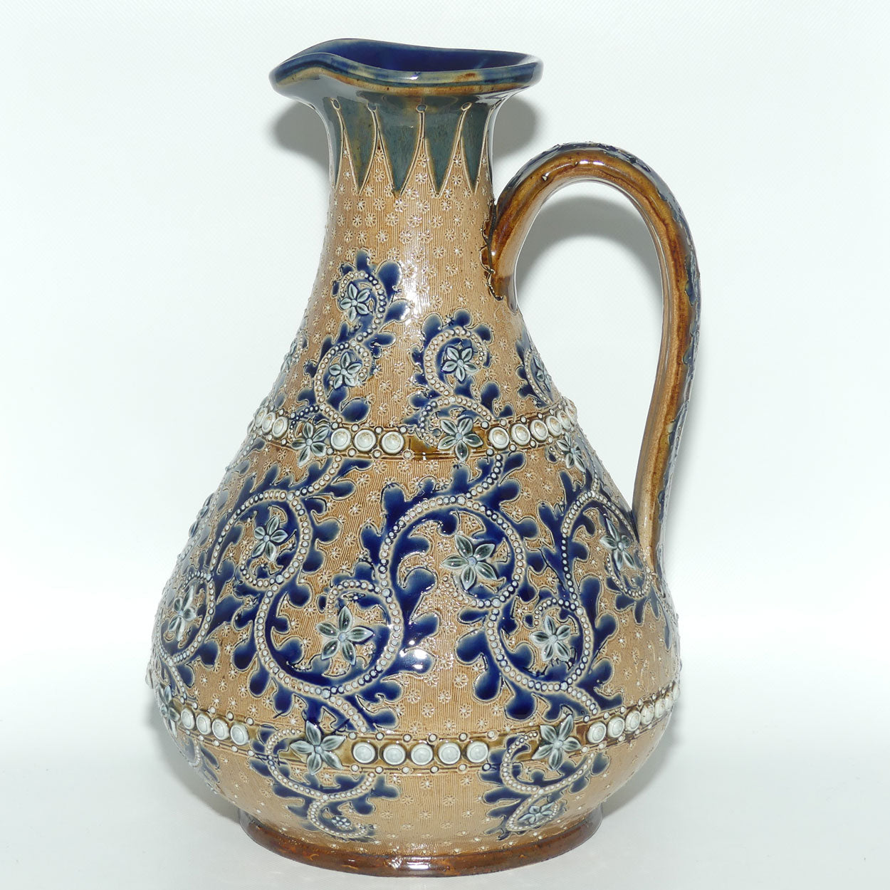 Doulton Lambeth George Tinworth bulbous jug
