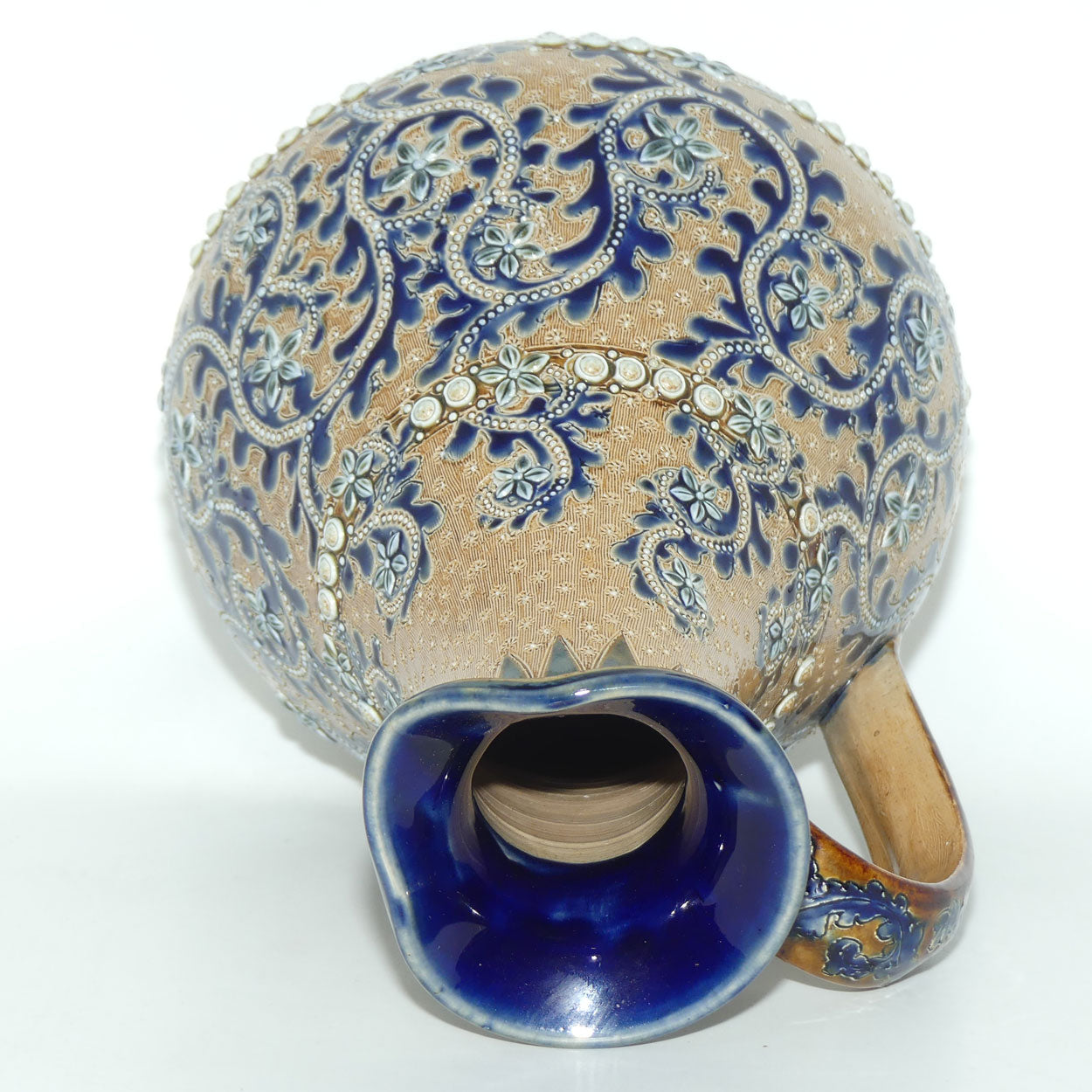 Doulton Lambeth George Tinworth bulbous jug