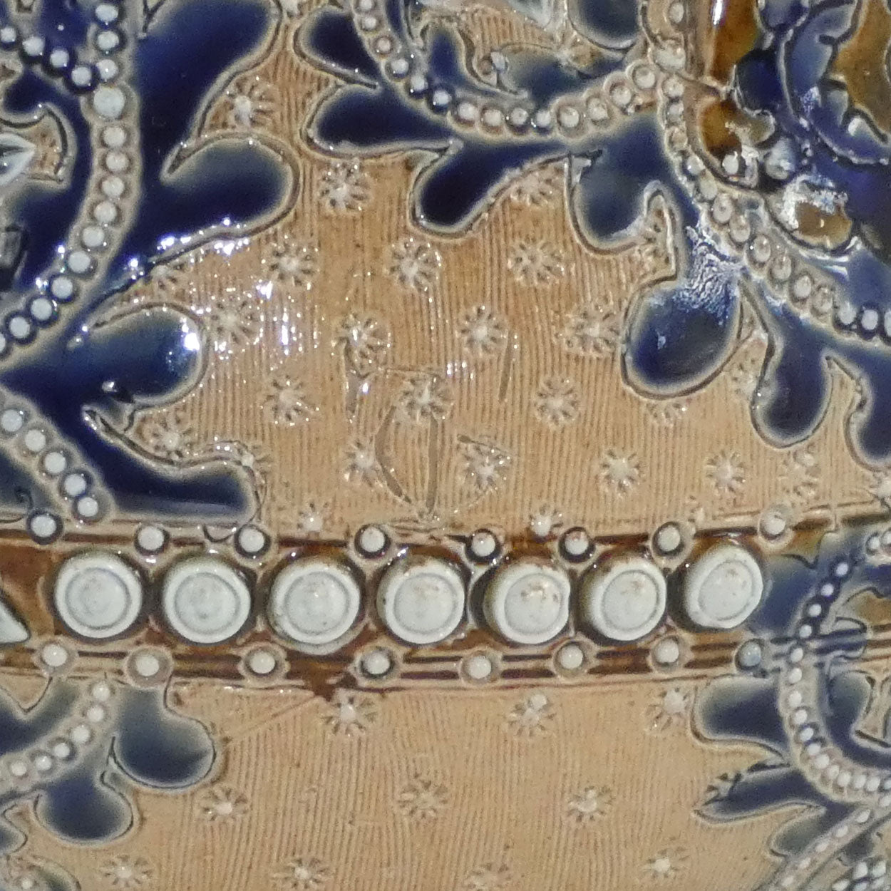 Doulton Lambeth George Tinworth bulbous jug