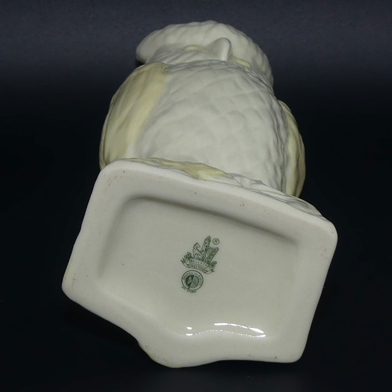 Belleek Owl Vase | Large | 3rd Green Mark