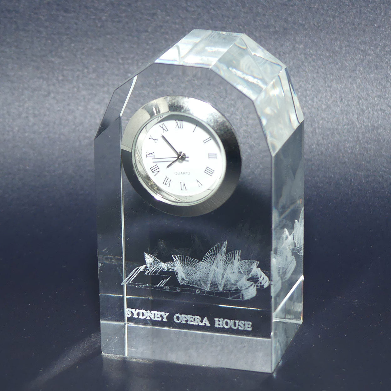 Collection of 3 Australian Motif Laser Cut Glass paperweights