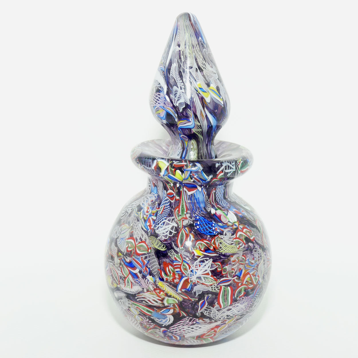 John Deacons Scotland Perfume Bottle Latticino End of Day | Purple