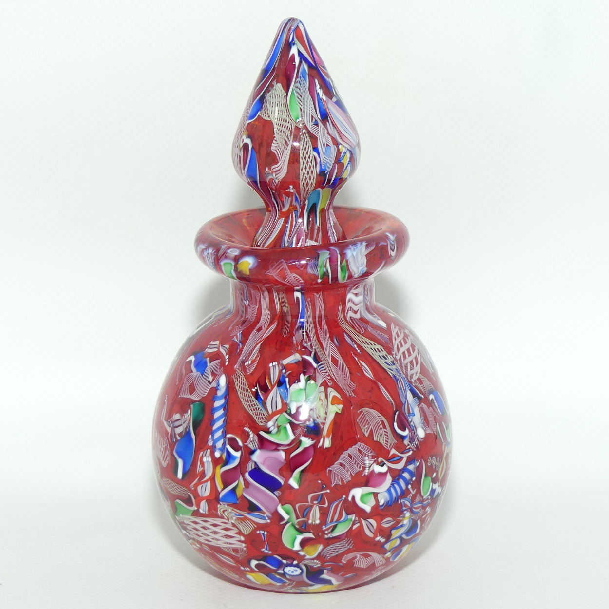 John Deacons Scotland Perfume Bottle Latticino End of Day | Tangerine