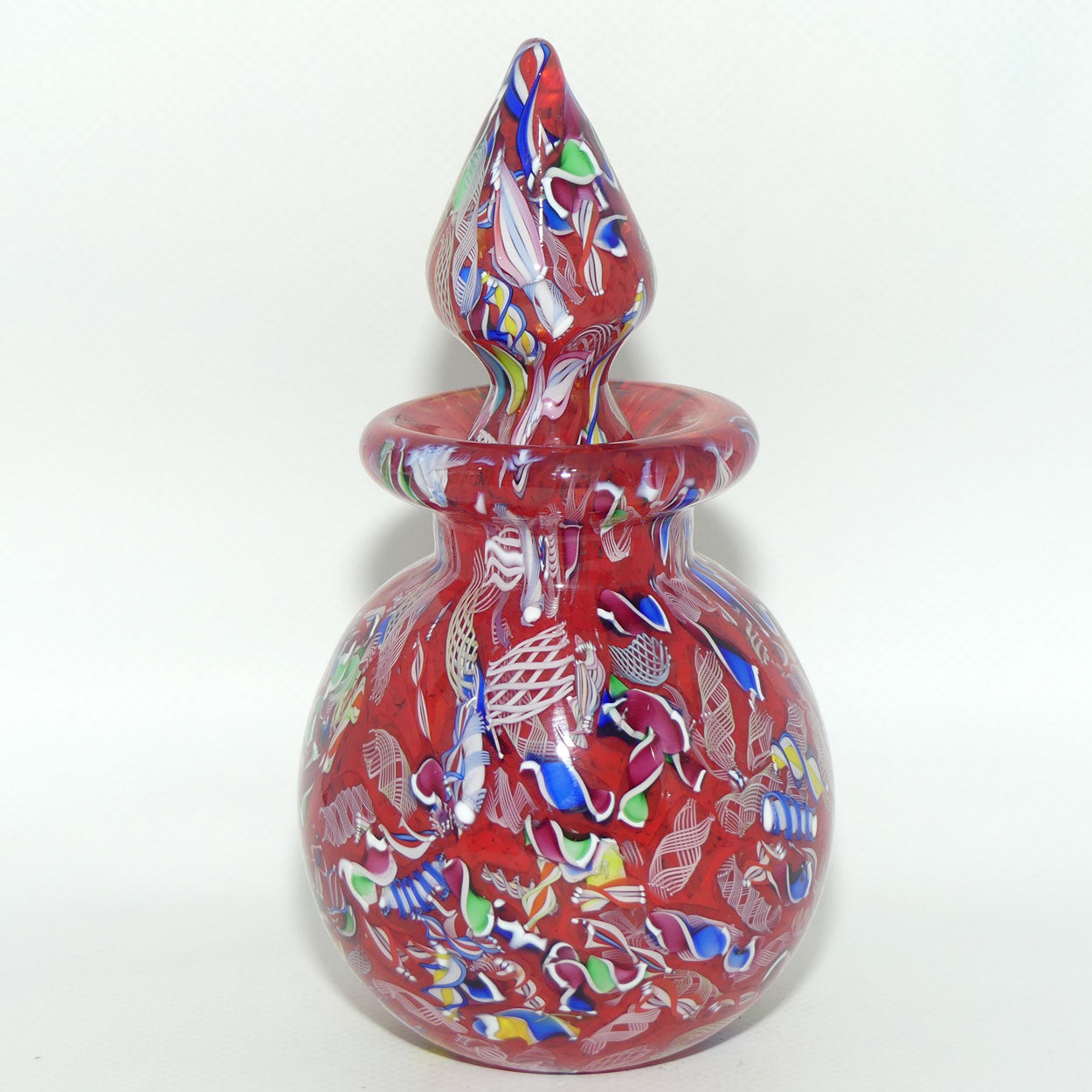 John Deacons Scotland Perfume Bottle Latticino End of Day | Tangerine