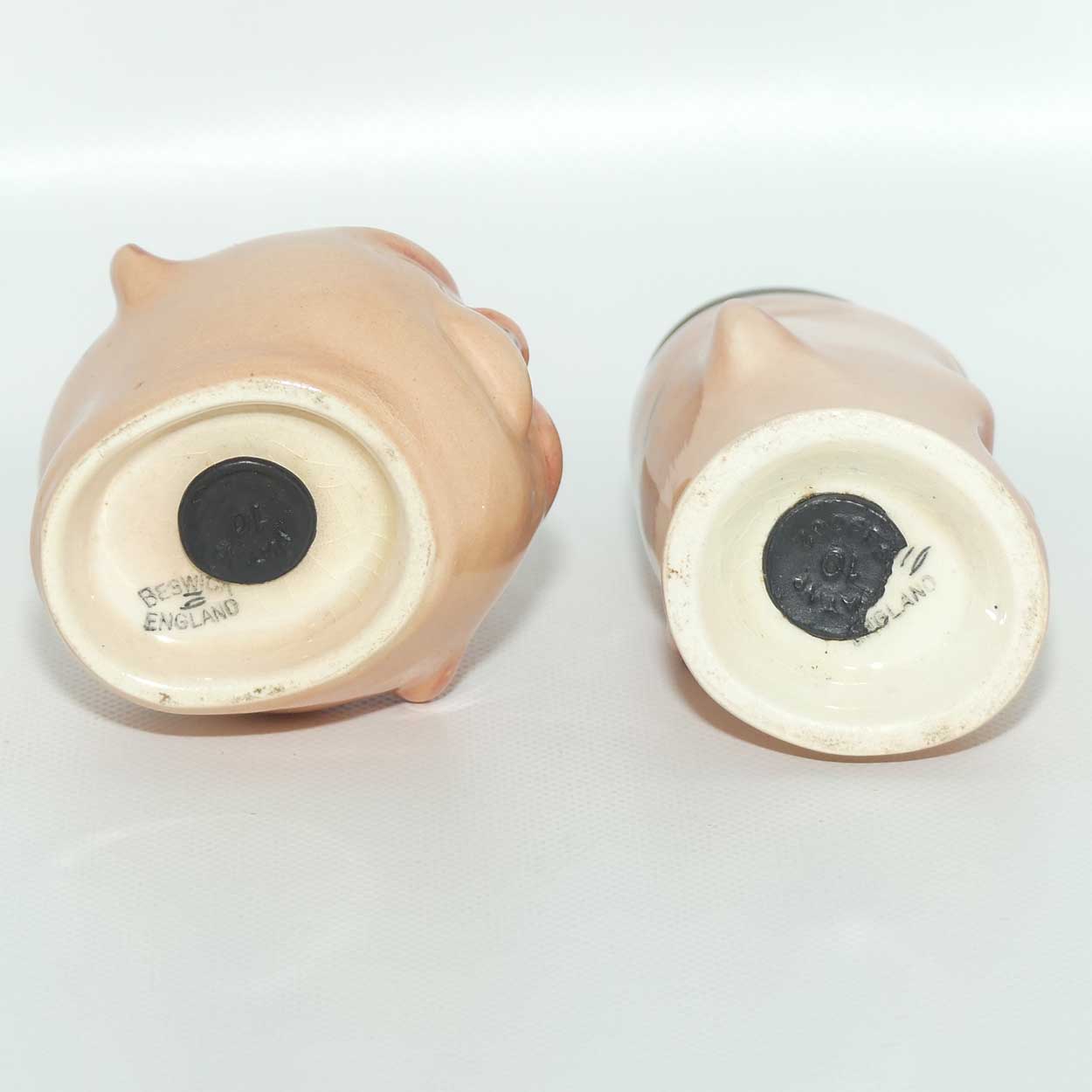 Beswick England Laurel and Hardy salt and pepper shakers