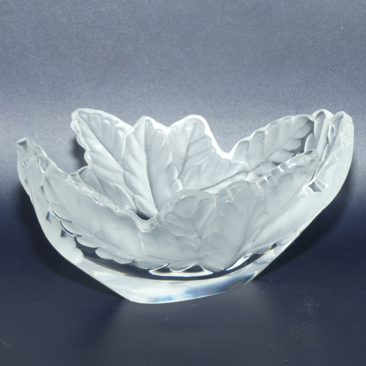 Lalique France Oak leaf bowl | Compiegne
