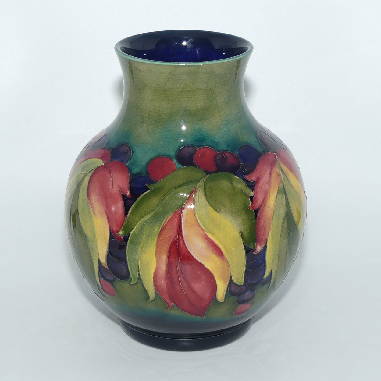 William Moorcroft Leaves and Fruit (Green)