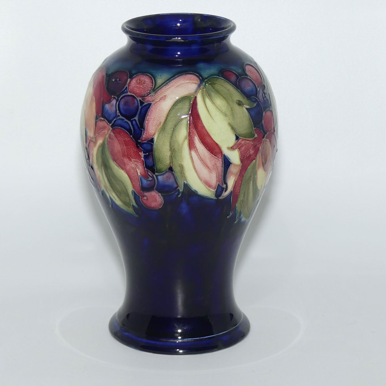 William Moorcroft Leaves and Fruit (Blue)