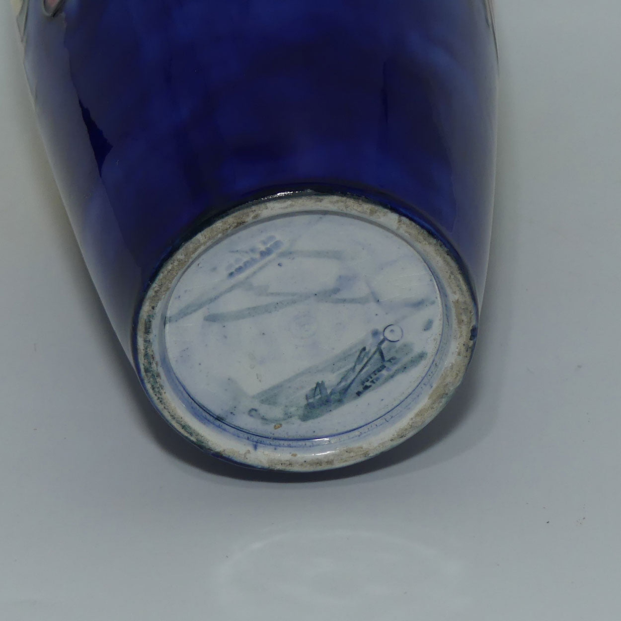 William Moorcroft Leaves and Fruit (Blue) tall vase