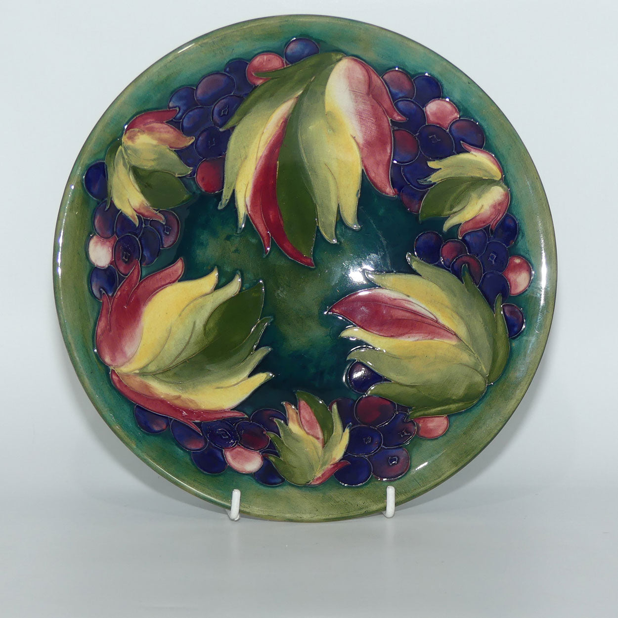 William Moorcroft Leaves and Fruit (Green) bowl