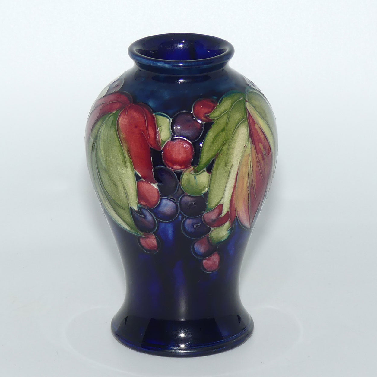 William Moorcroft Leaves and Fruit (Blue)