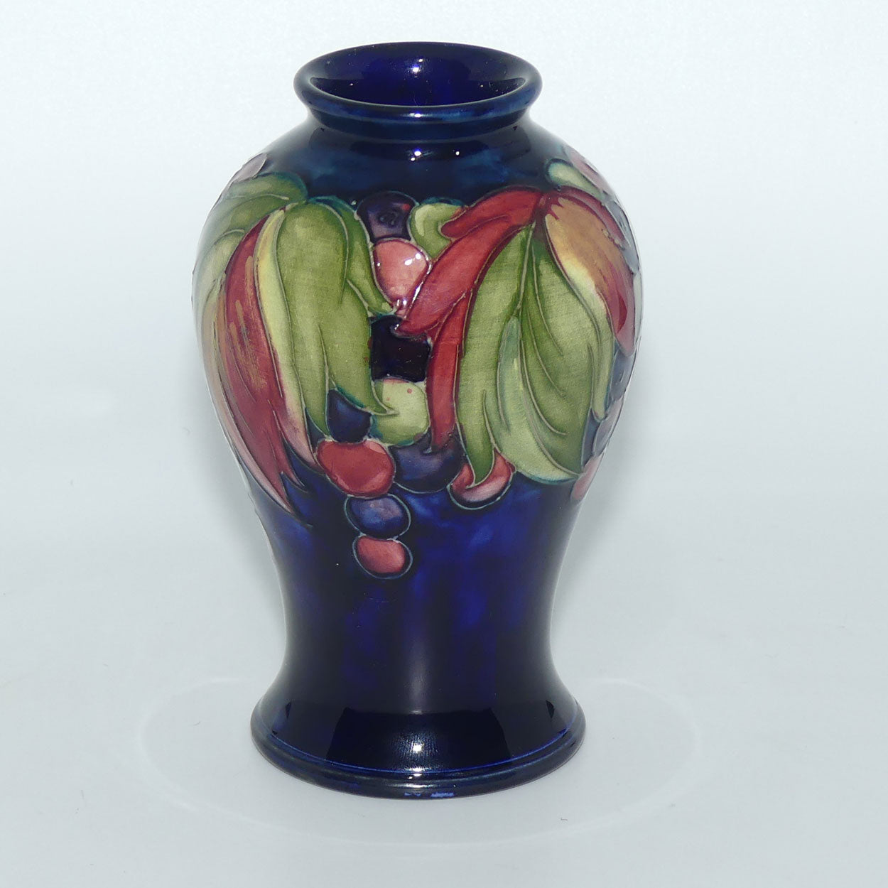 William Moorcroft Leaves and Fruit (Blue)