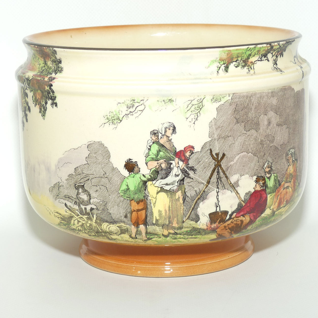 Royal Doulton Gleaners and Gypsies Lennox Flower bowl D4983