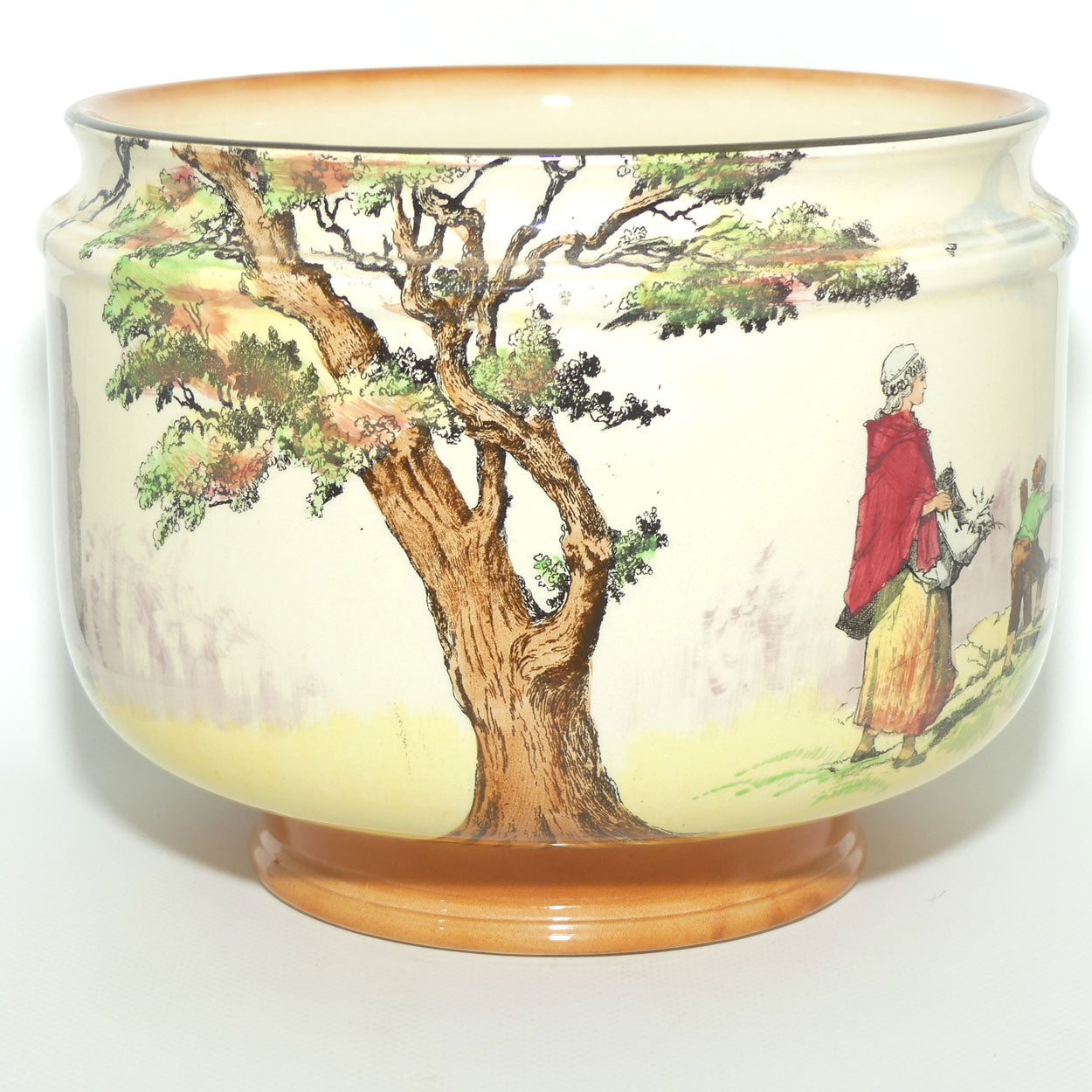 Royal Doulton Gleaners and Gypsies Lennox Flower bowl D4983