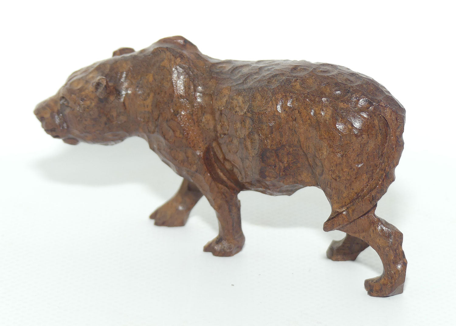 African Carved Leopard figure | looks well fed