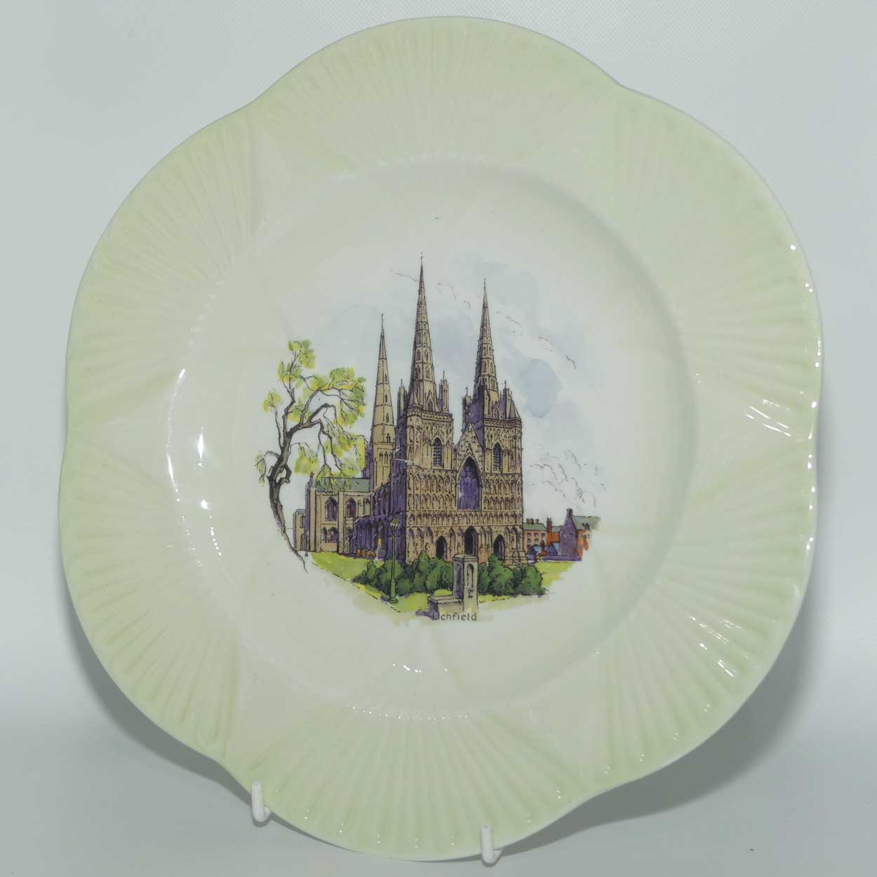 Shelley display plate | Dainty shape | Lichfield Cathedral