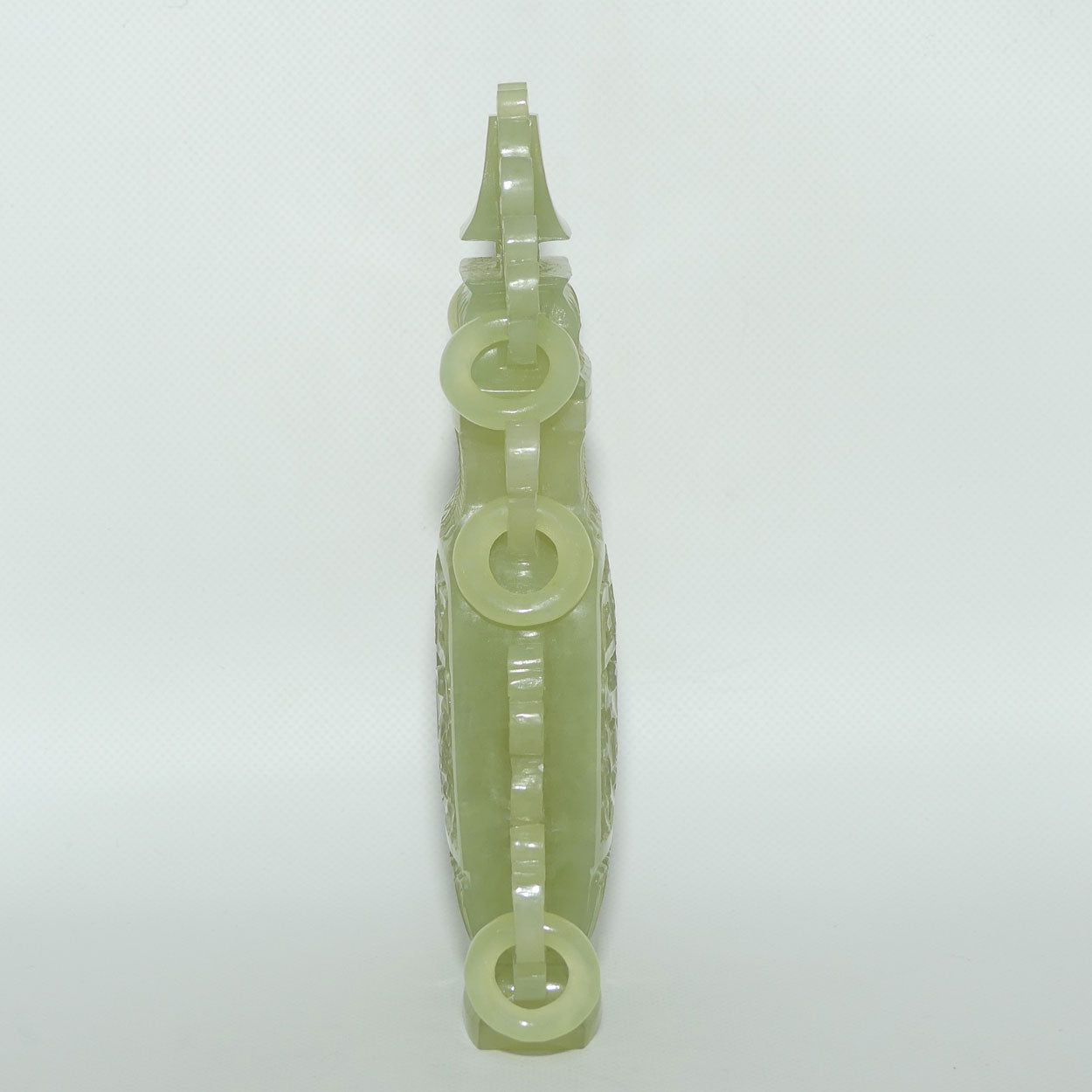 Mid 20th Century Chinese Green Jade lidded urn | Beautifully Carved
