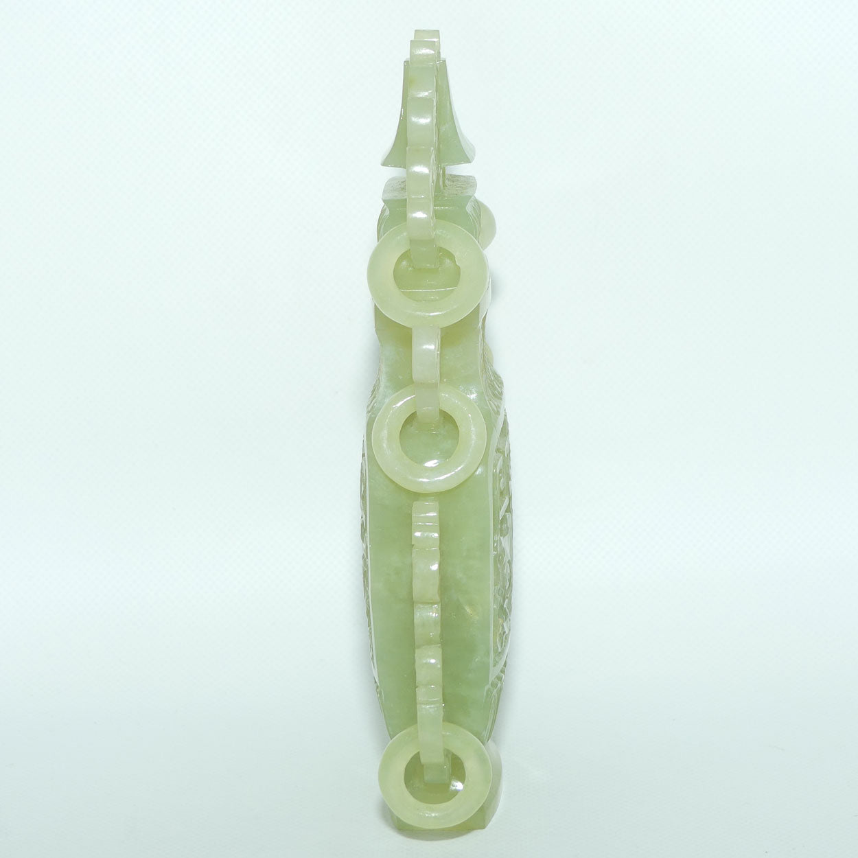 Mid 20th Century Chinese Green Jade lidded urn | Beautifully Carved