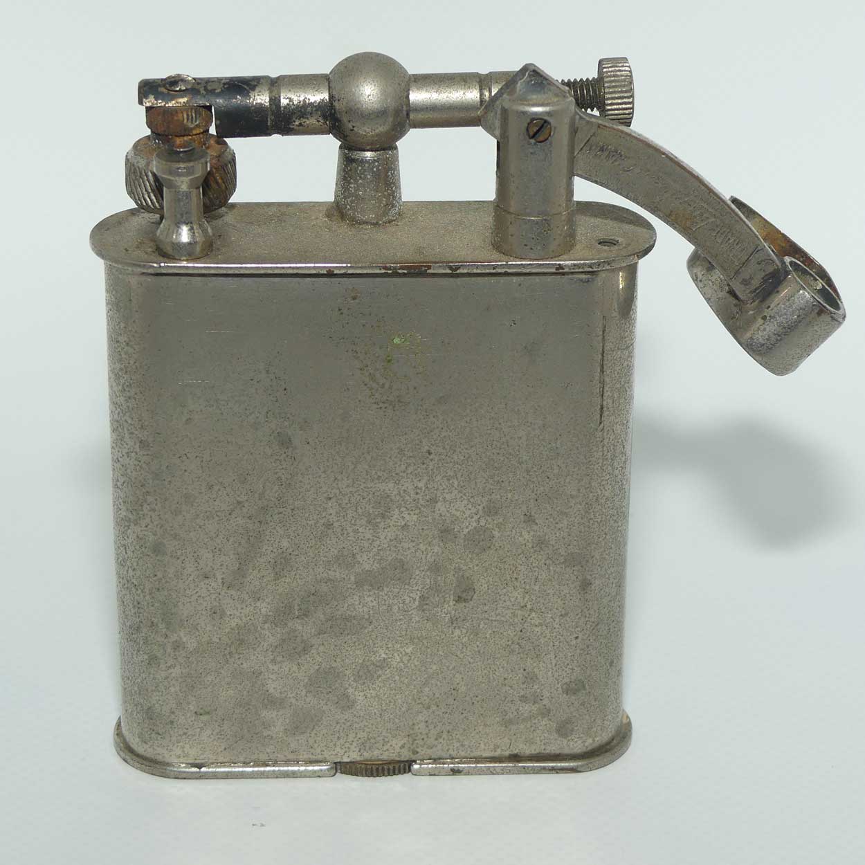 Unusual Lift Arm Elephant TRADE MARK table lighter | NOTE LARGE SIZE