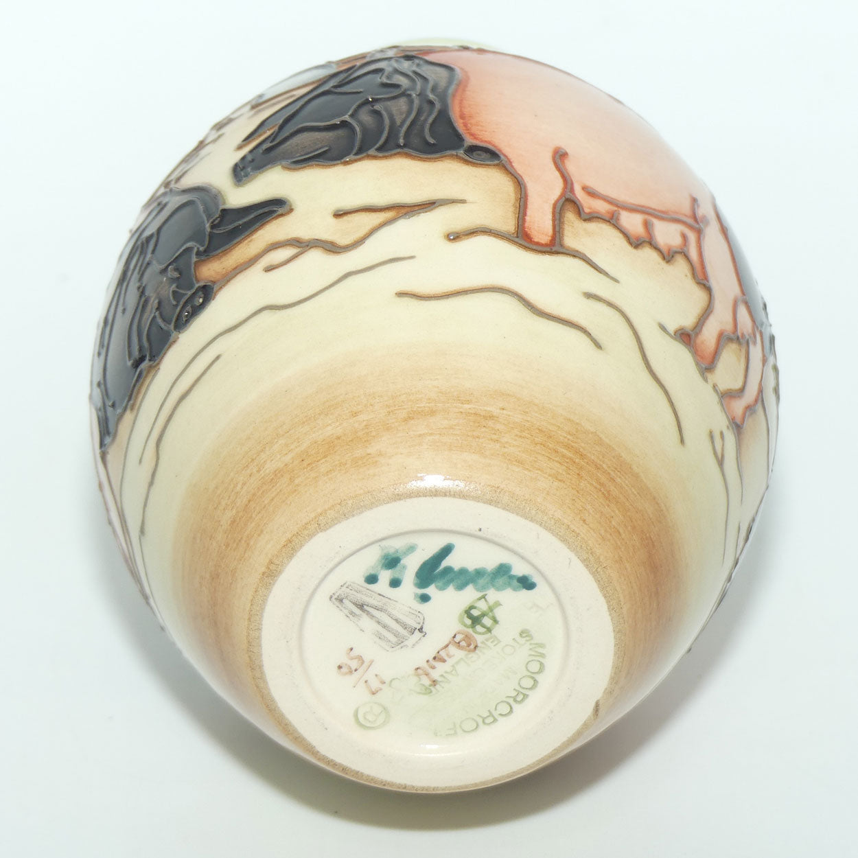 Moorcroft Limousin Pigs 3/5 vase | LE 17/50