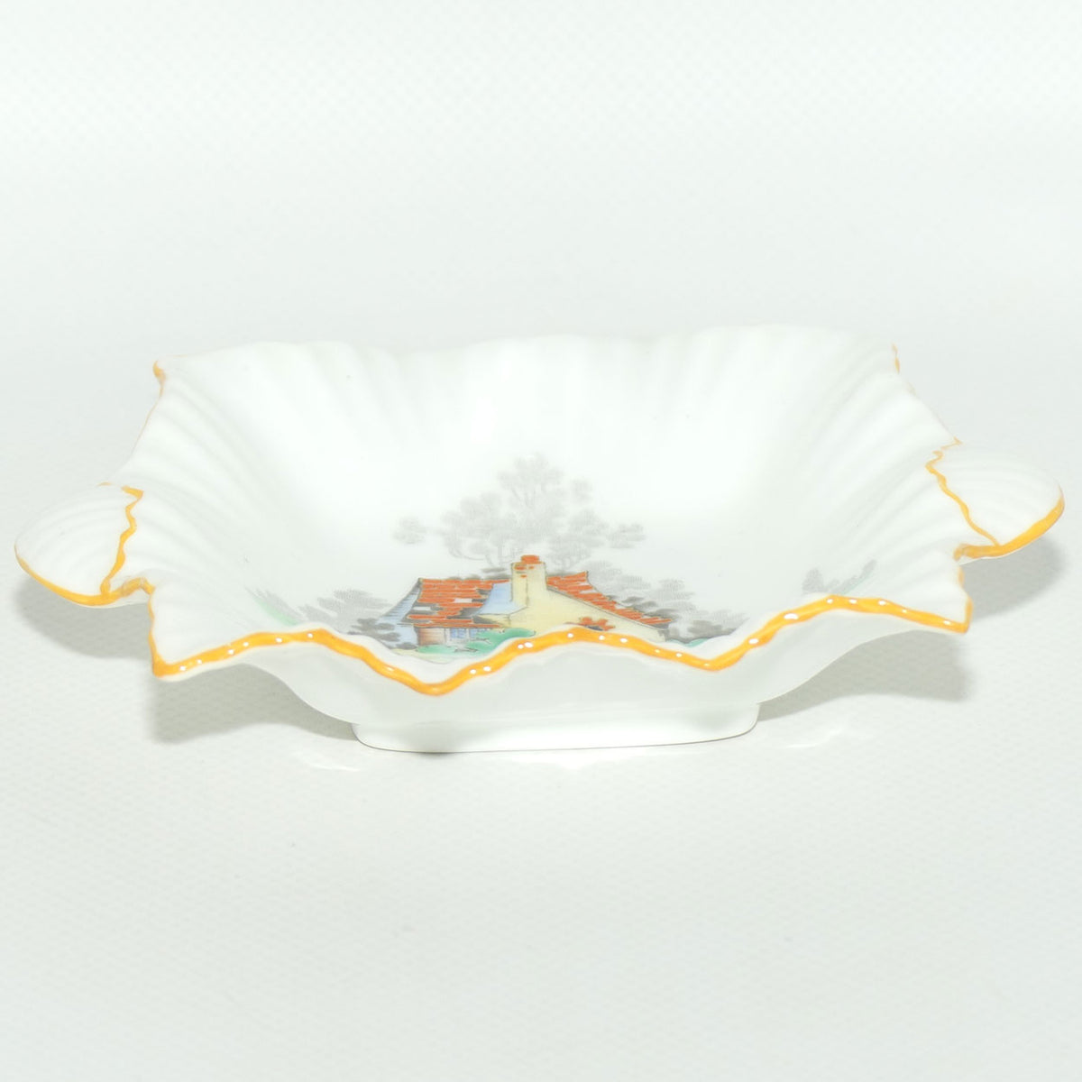 Shelley Cottage and Path pattern tab handle pin dish