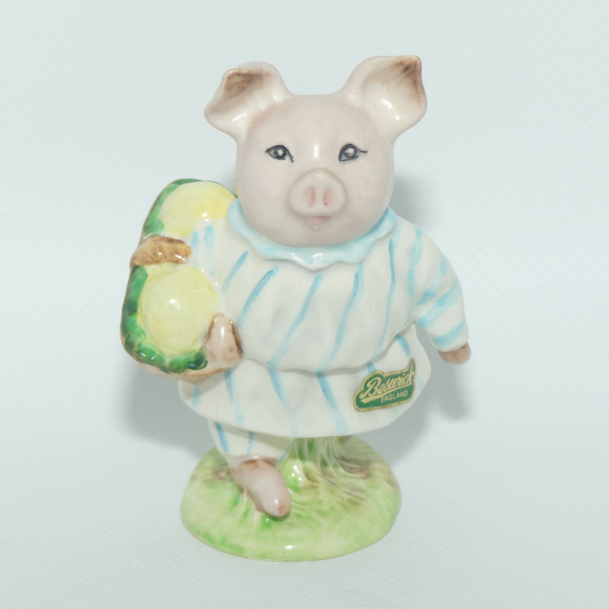 Beswick Beatrix Potter Little Pig Robinson | Striped Dress | BP2a | Original Label | #2