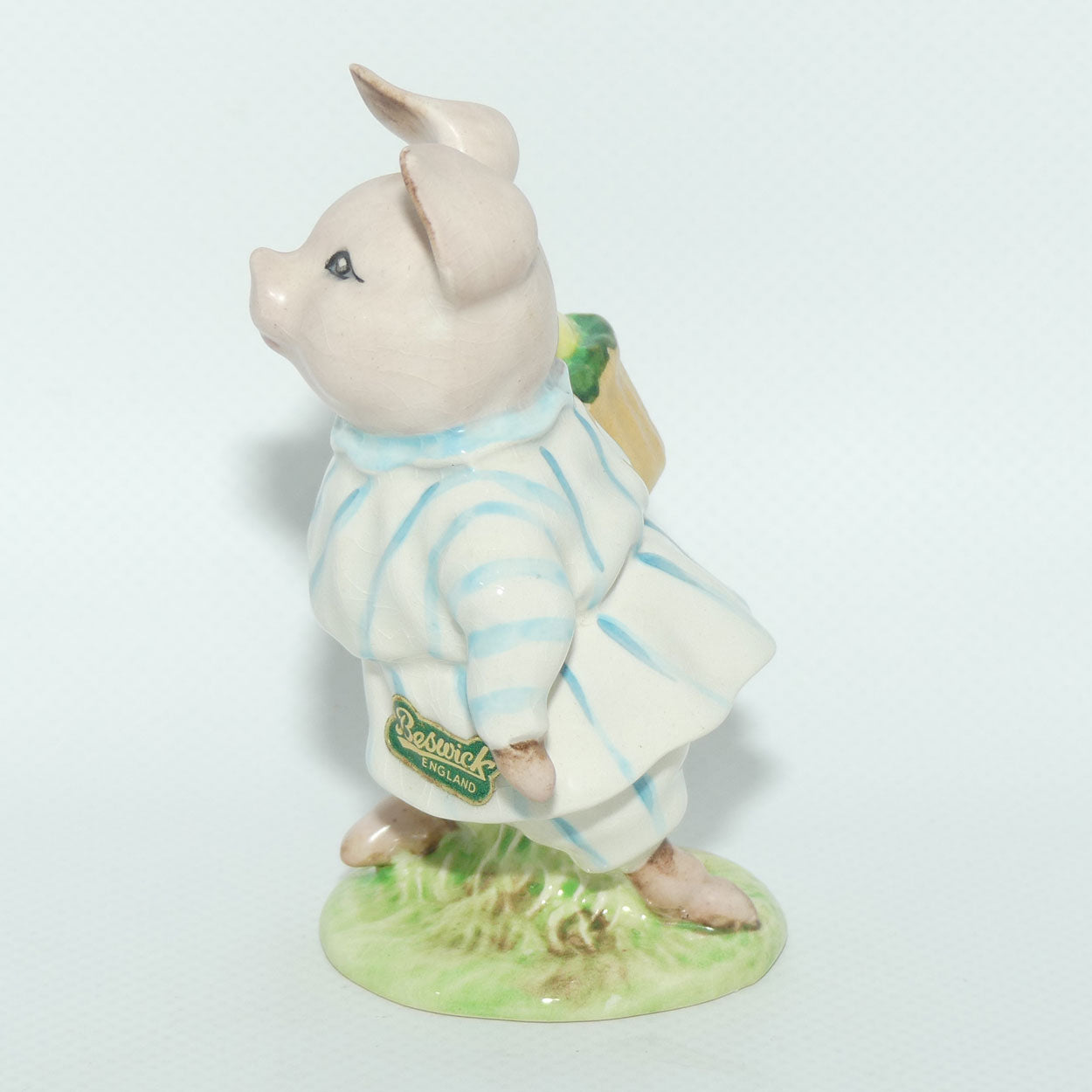 Beswick Beatrix Potter Little Pig Robinson | Striped Dress | BP2a | Original Label