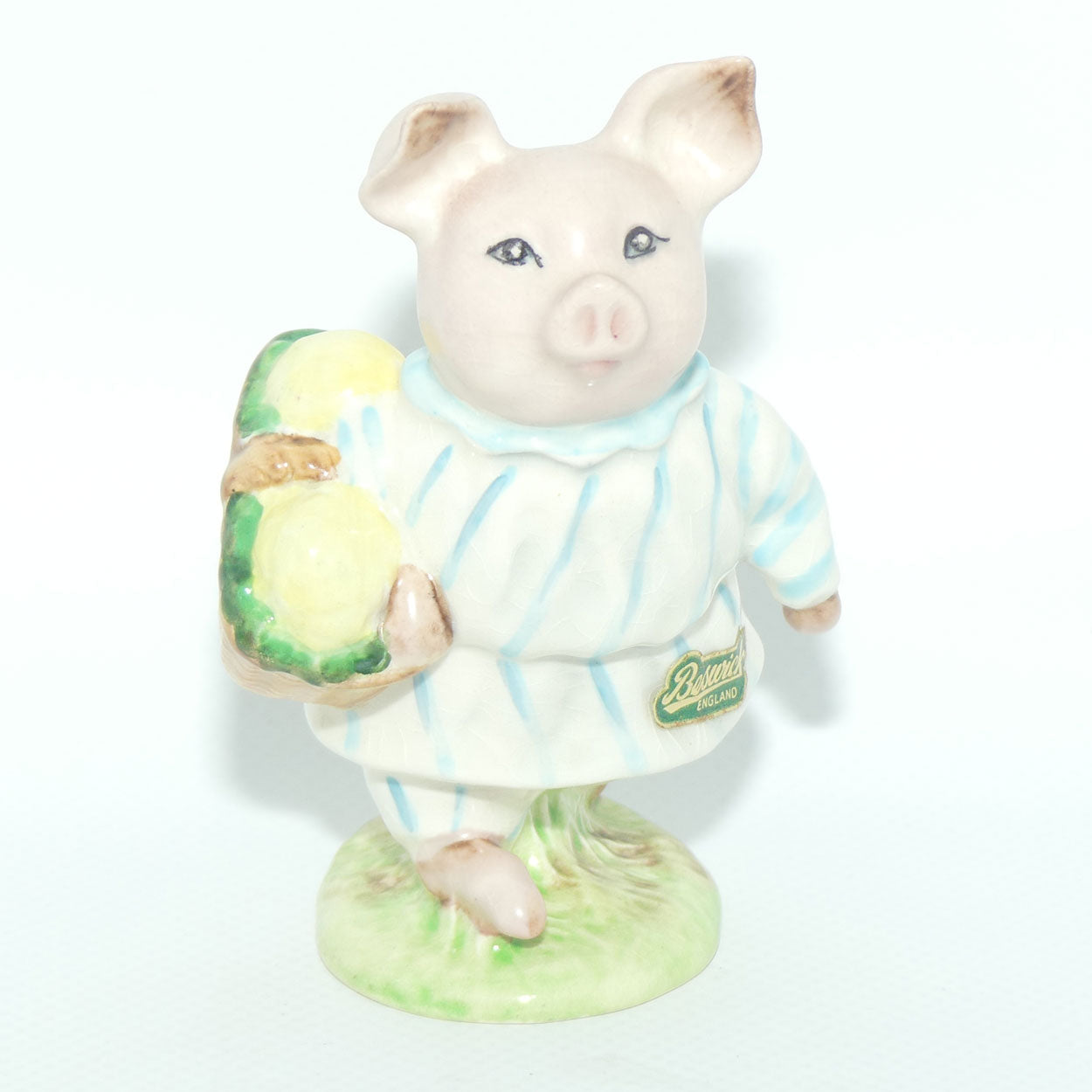 Beswick Beatrix Potter Little Pig Robinson | Striped Dress | BP2a | Original Label | #2