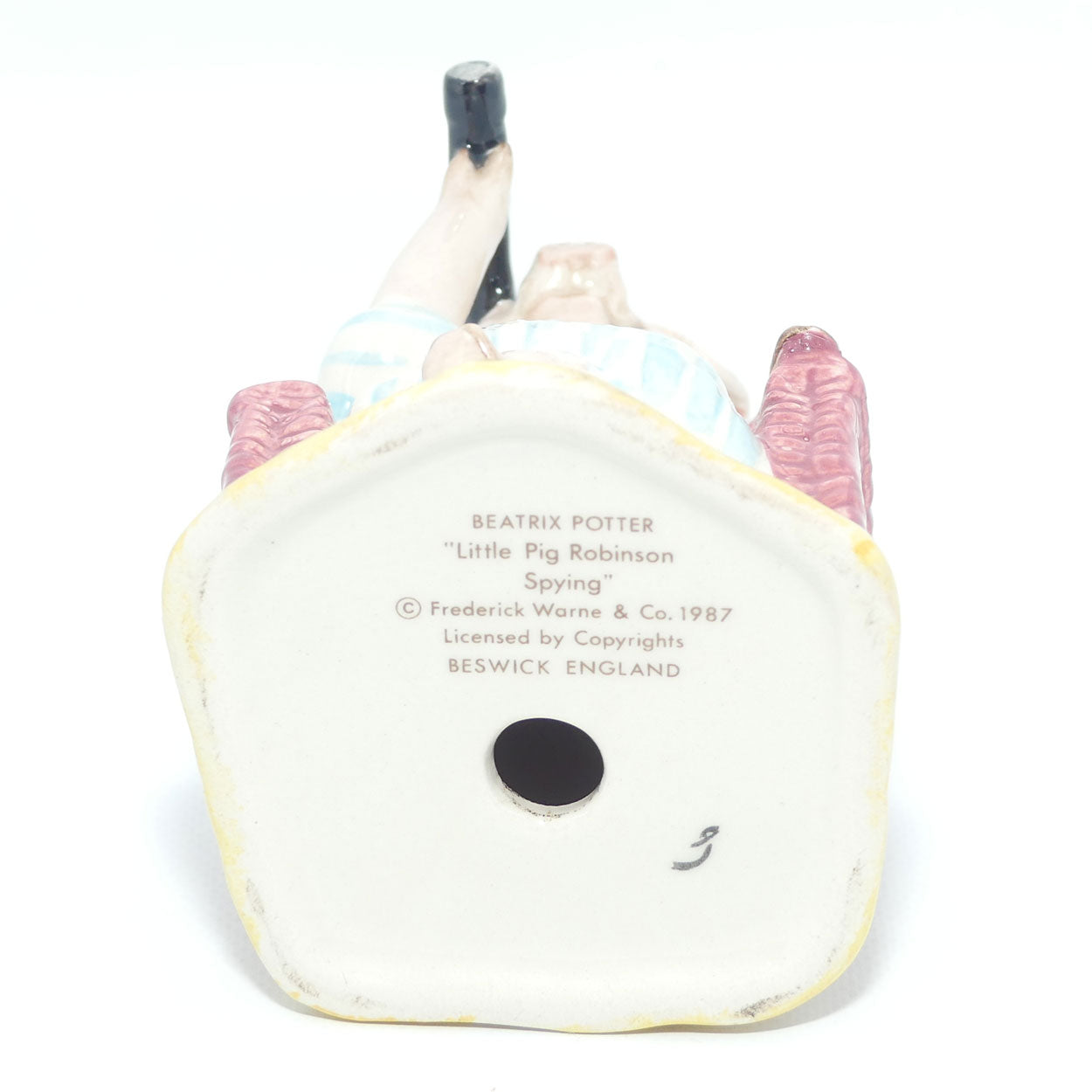 Beswick Beatrix Potter Little Pig Robinson Spying | BP3c | Glare Patch
