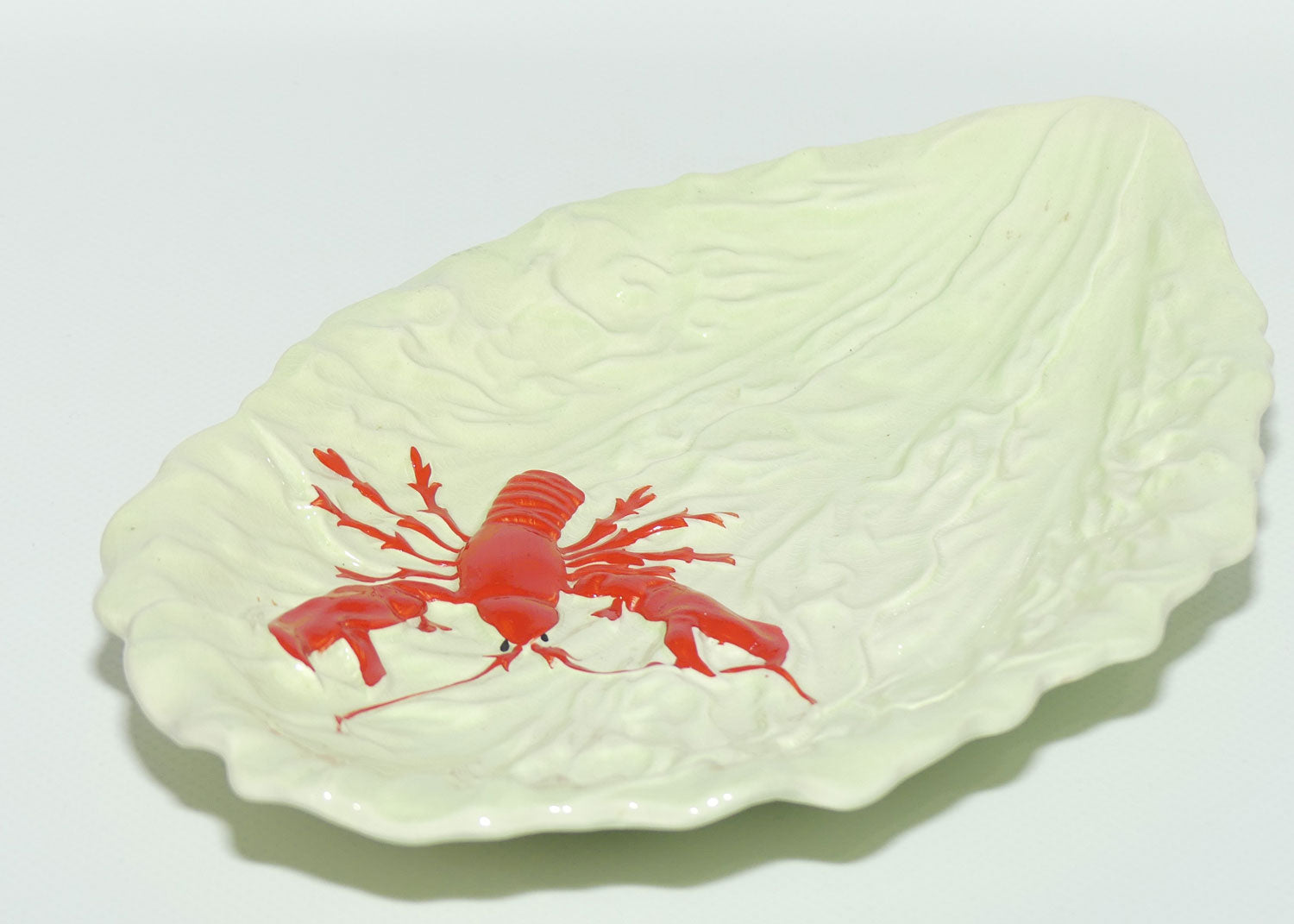 Carlton Ware Red Lobster on Cabbage leaf pattern dish | 23.5cm long