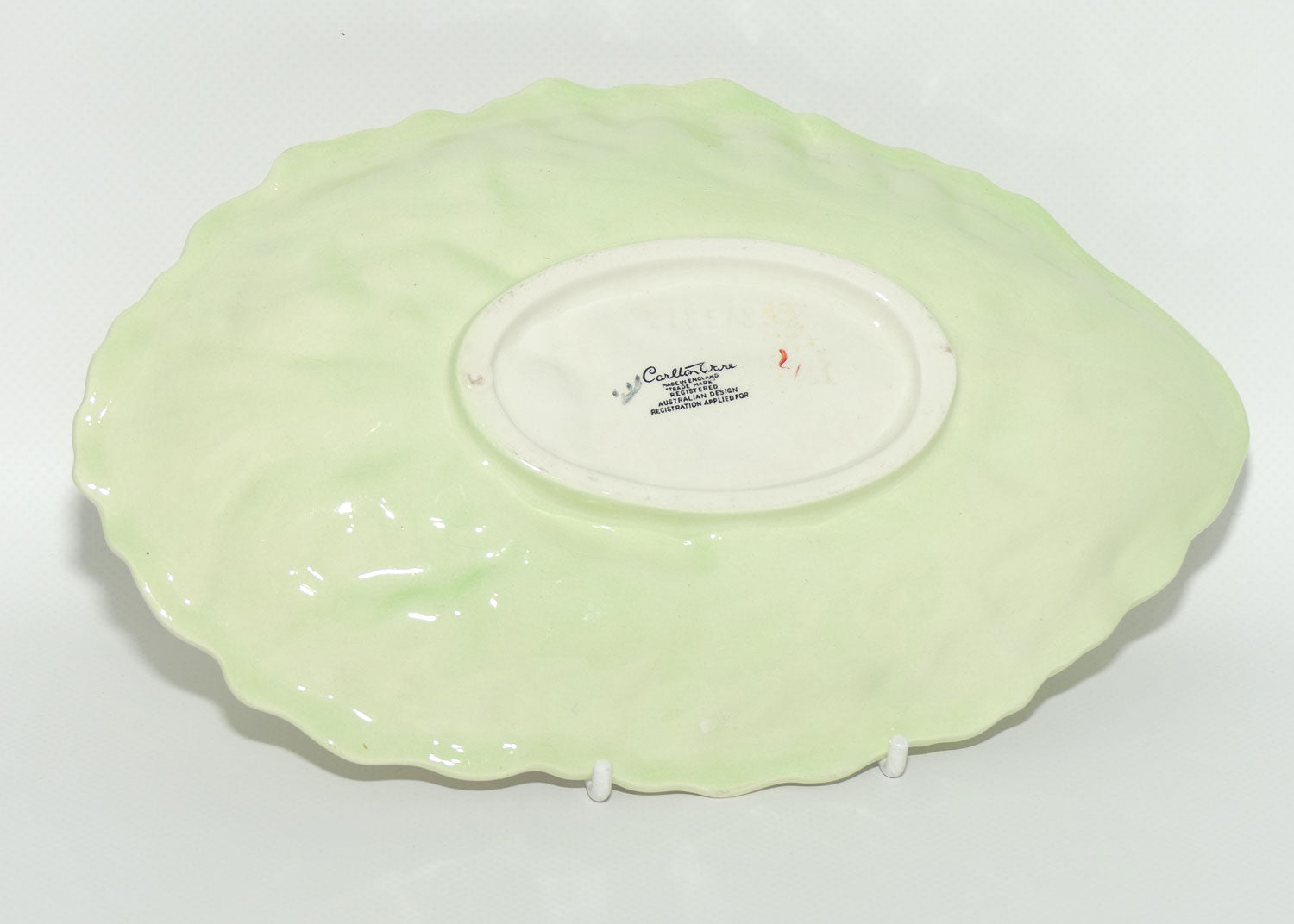 Carlton Ware Red Lobster on Cabbage leaf pattern dish | 23.5cm long