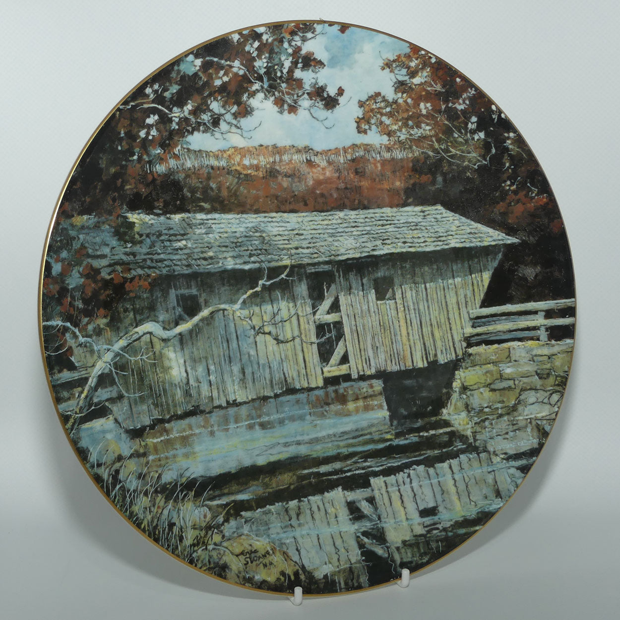 Royal Doulton Eric Sloane plate #2 | Lovejoy Bridge