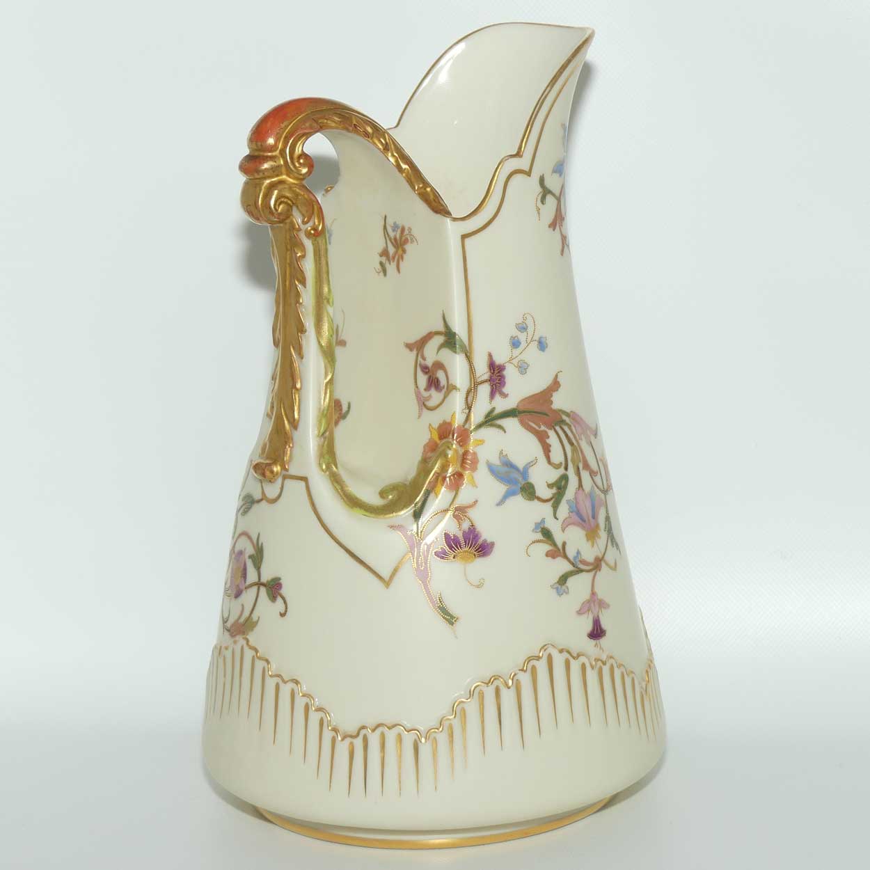 Royal Worcester Blush Ivory large bulbous pitcher