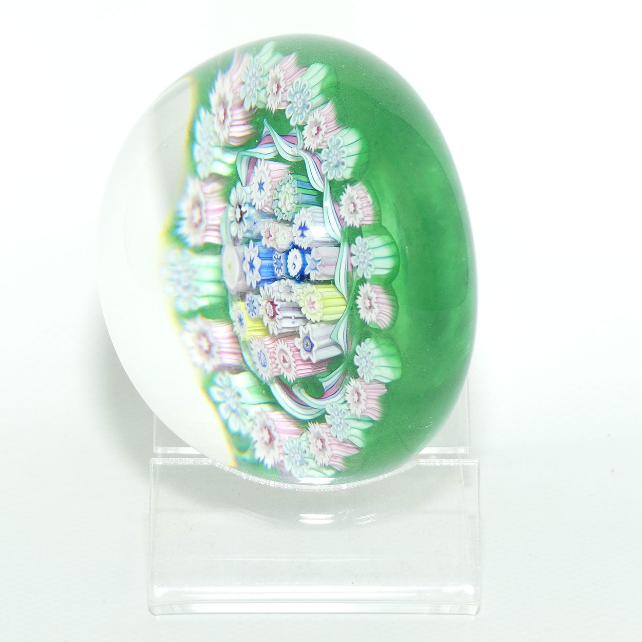 John Deacons Scotland Closepack Millefiori and Garland | Large | Emerald