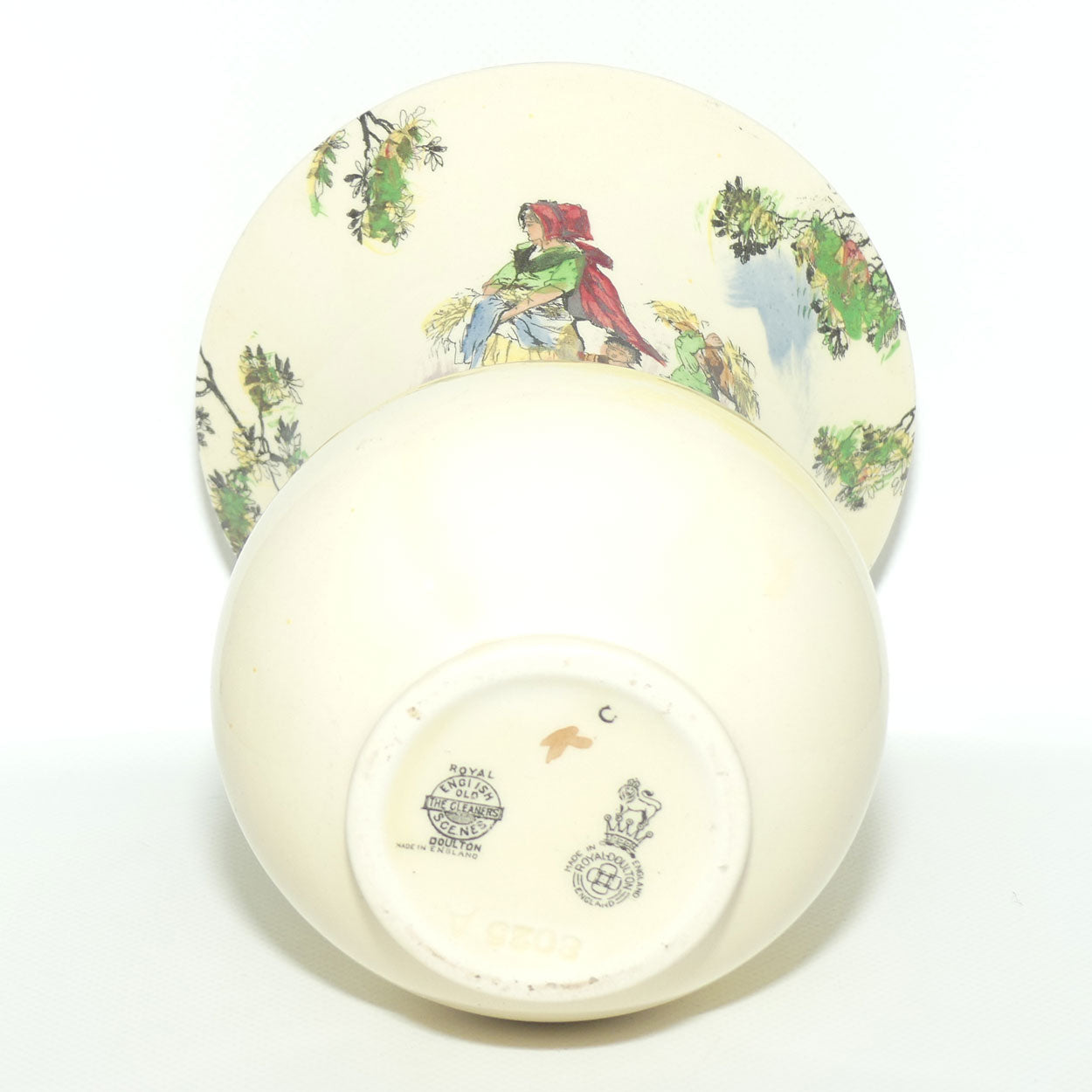 Royal Doulton Gleaners and Gypsies large flaired vase #1