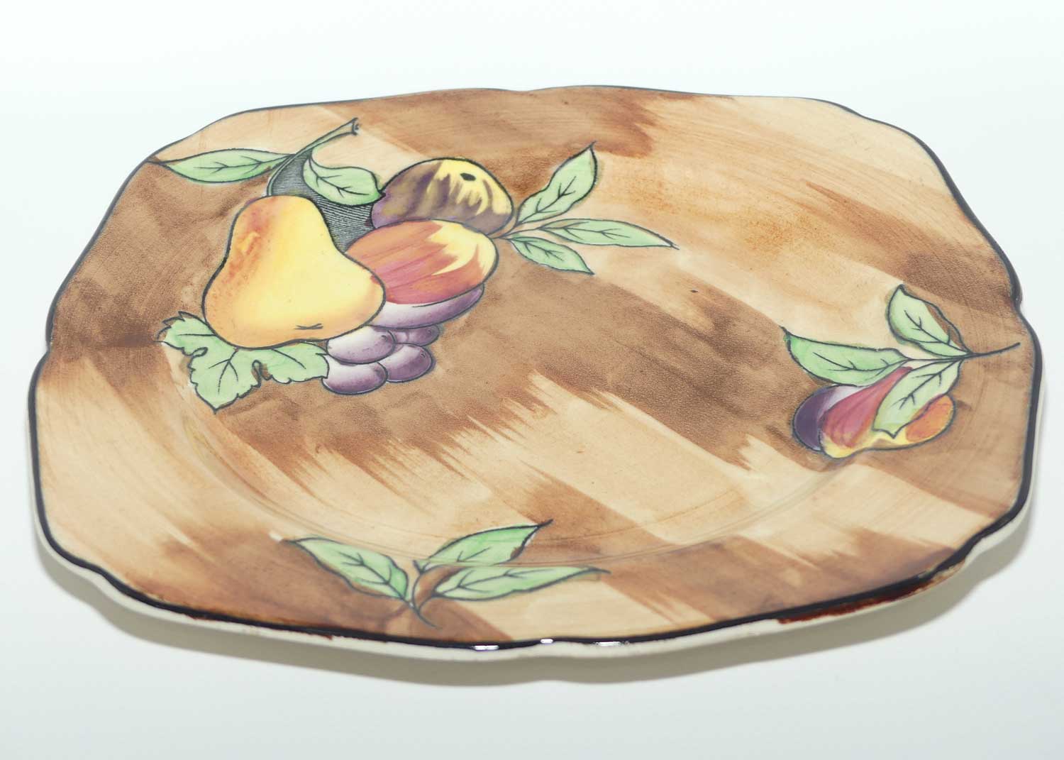 H & K Tunstall Hand Painted Luscious plate signed R Grocott | Paler colours