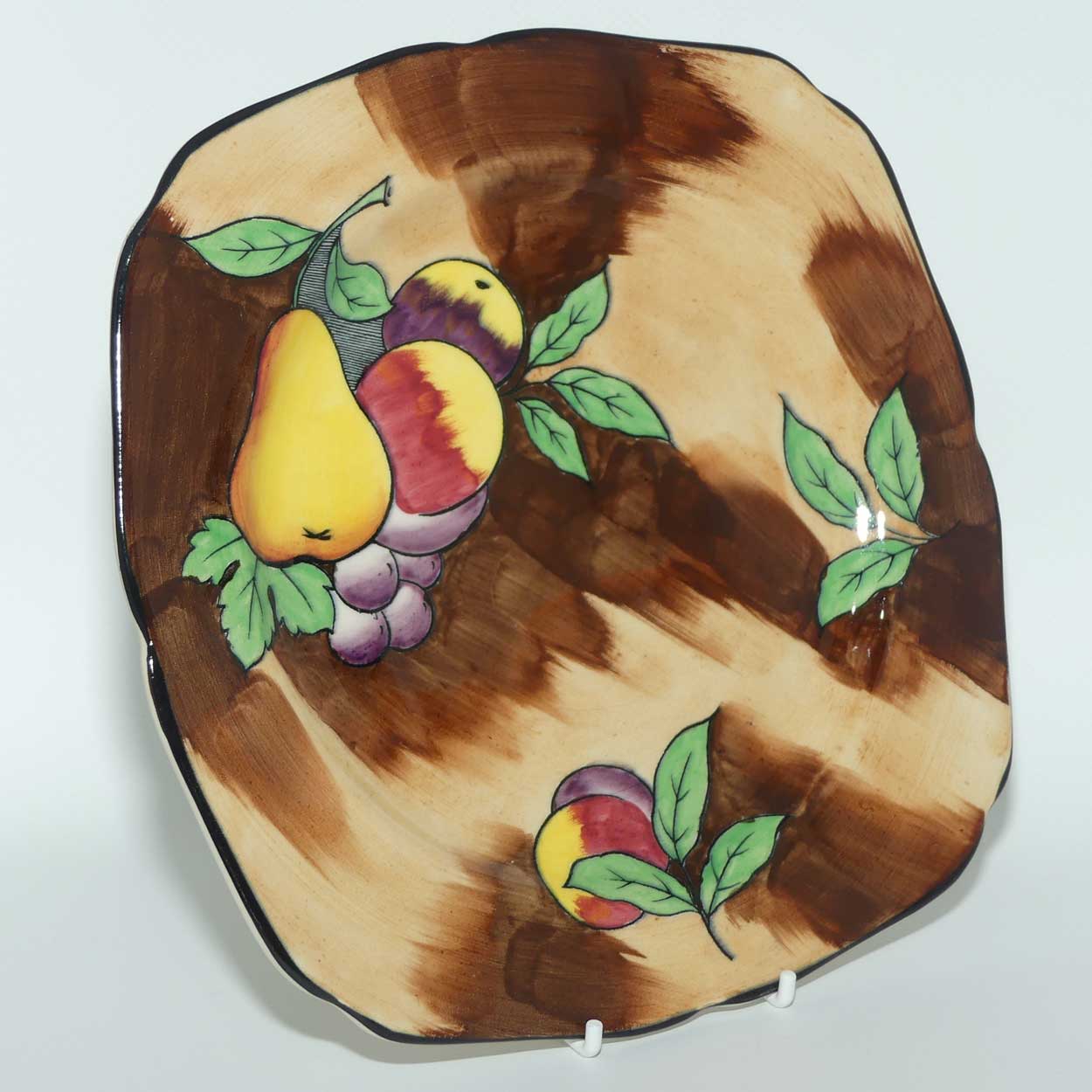 H & K Tunstall Hand Painted Luscious plate signed R Grocott | Rich colours