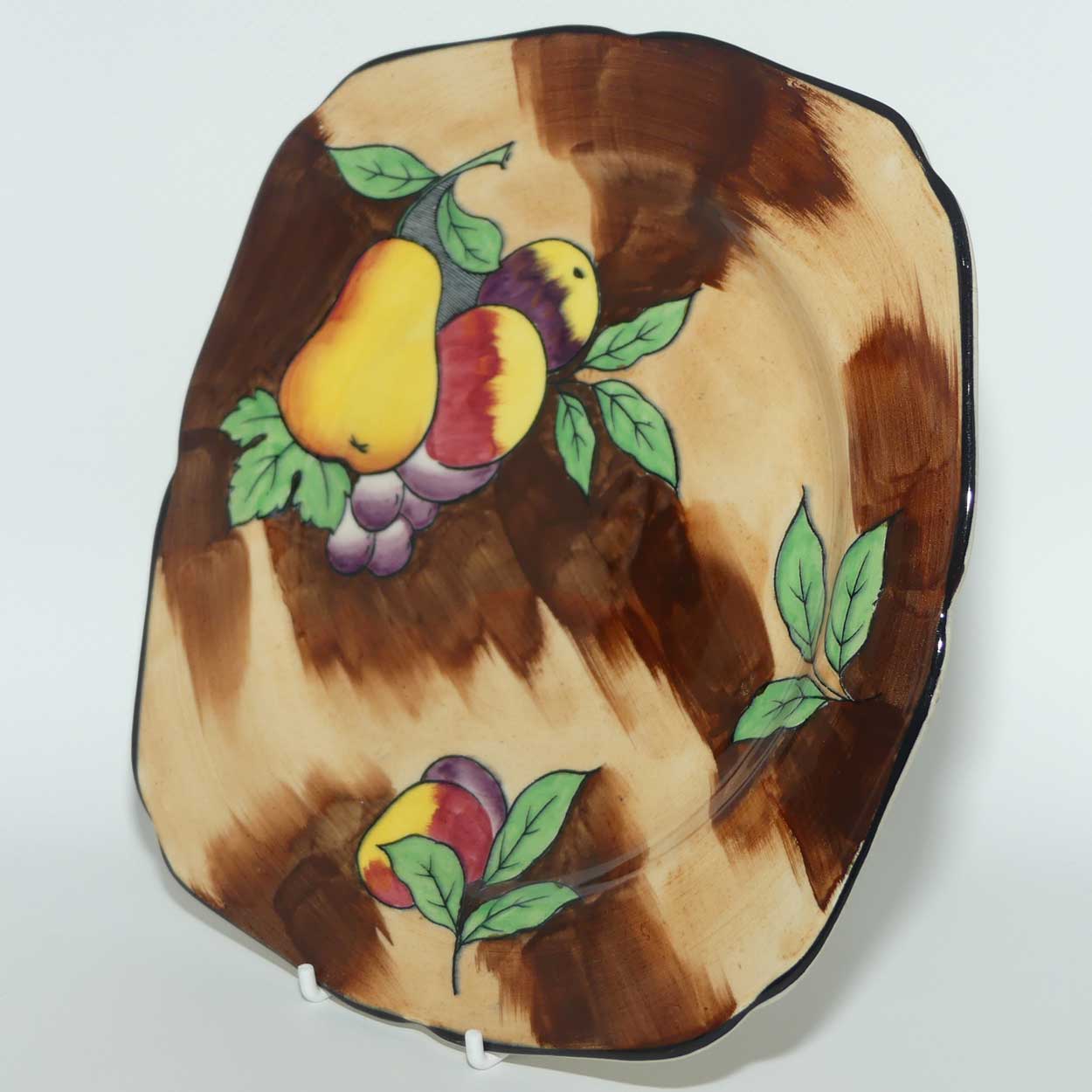 H & K Tunstall Hand Painted Luscious plate signed R Grocott | Rich colours