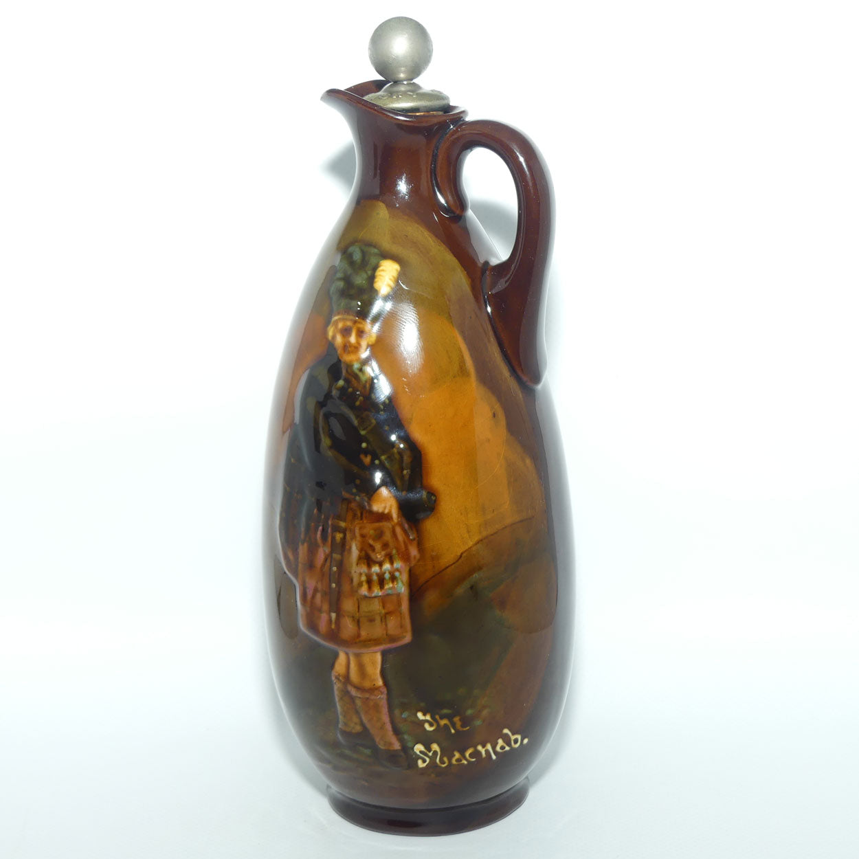 Royal Doulton Kingsware The McNab flask | + stopper | Dewars Whisky