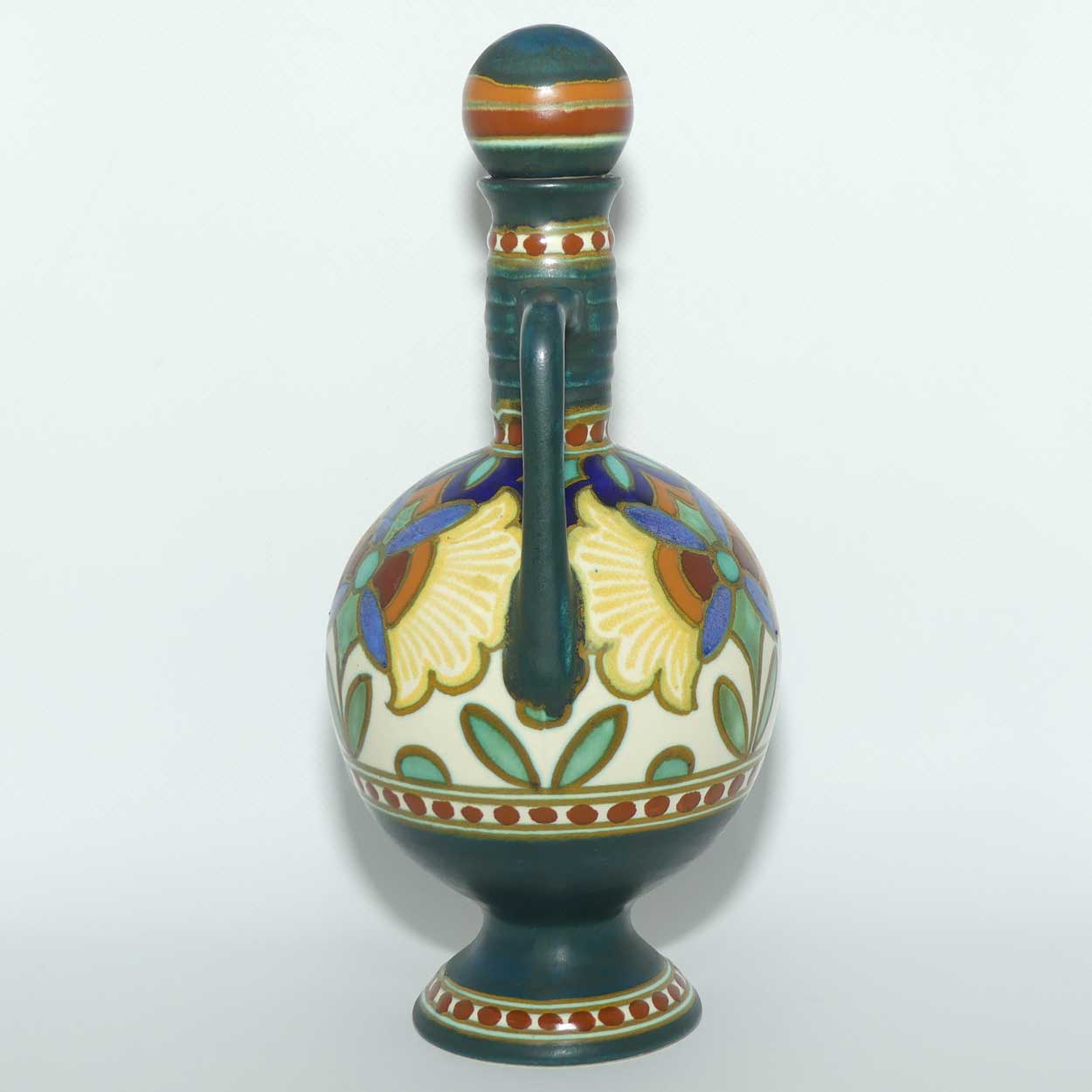 Gouda Holland handled decanter and stopper | Madeleine 592/3