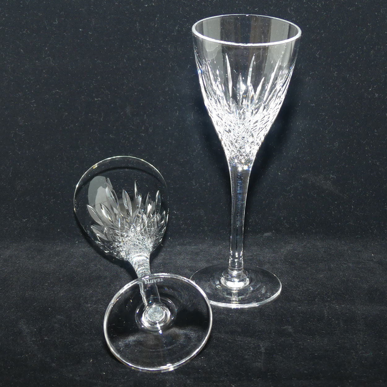 Stuart Crystal Madison pattern | set of 2 white Wine Glasses | 100ml | #1