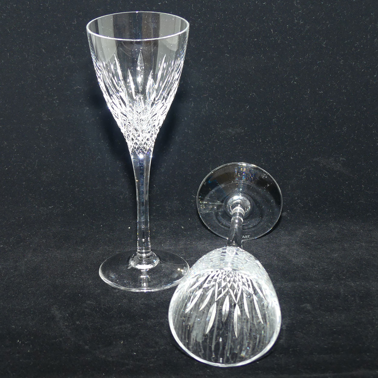 Stuart Crystal Madison pattern | set of 2 white Wine Glasses | 100ml | #1