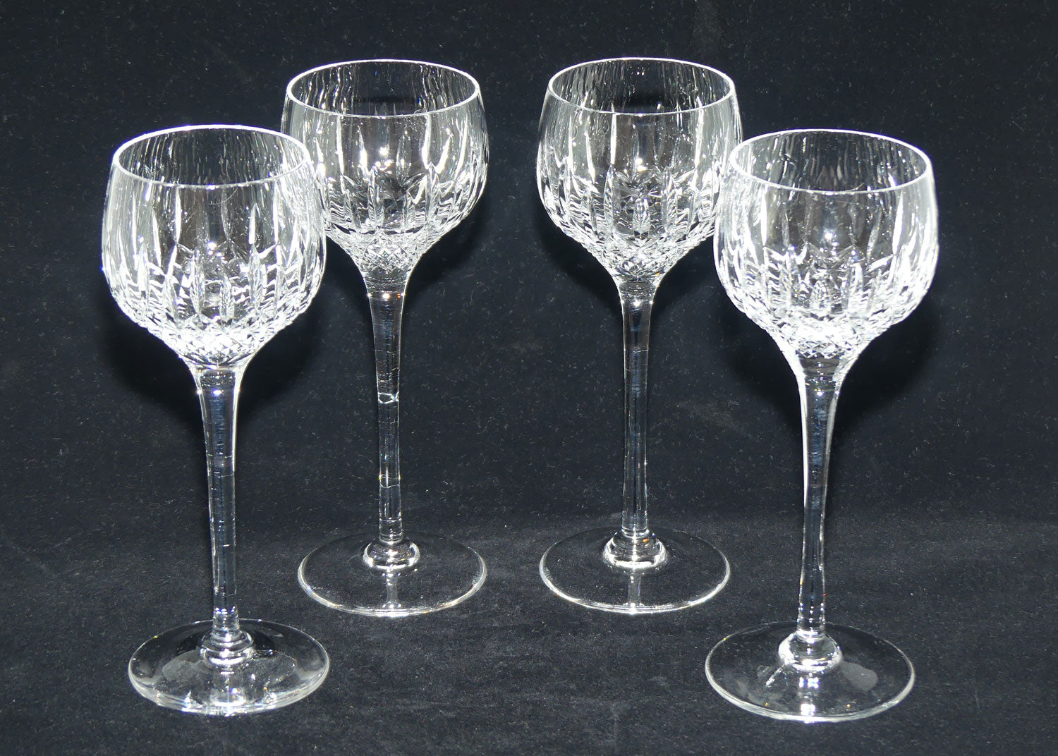 Stuart Crystal Madison pattern | set of 4 Hock Wine Glasses | 150ml | #1