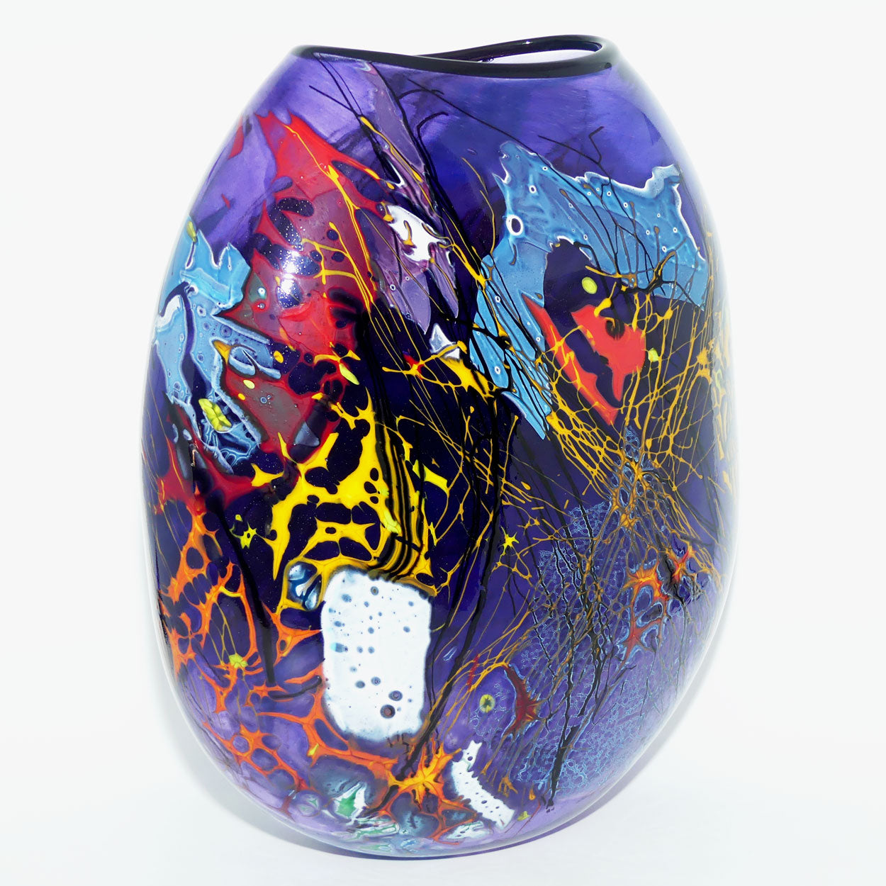 Keith Mahy New Zealand Art Glass large vase