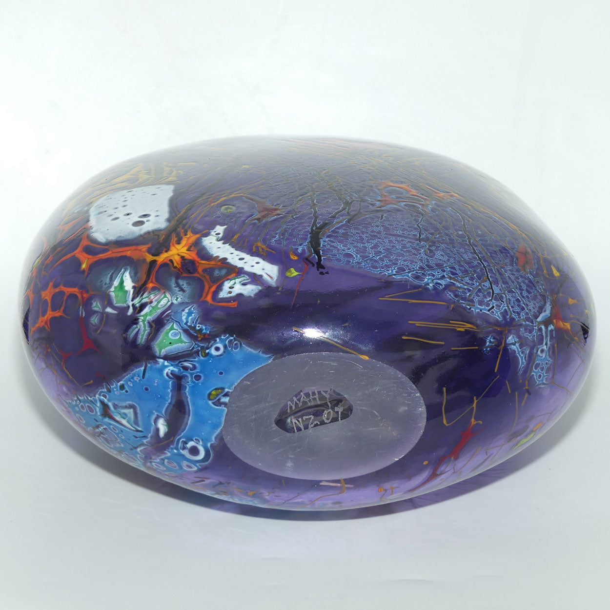 Keith Mahy New Zealand Art Glass large vase